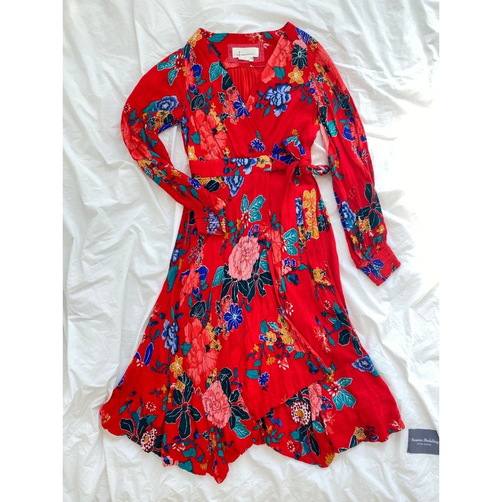 Anthropologie Boswell Wrap Dress Size 00P